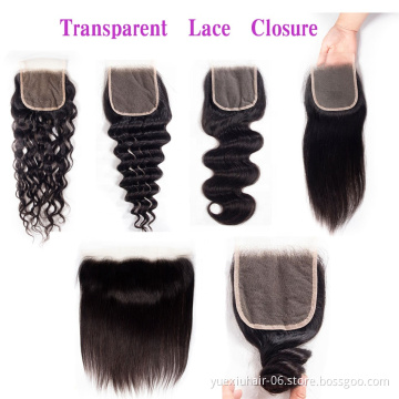 cheap Wholesale Brazilian 100%raw virgin remy#613 human hairHD Transparent 360 13x4 5x5 6x6 Lace closure frontal For Black Women